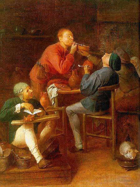 Adriaen Brouwer The Smokers or The Peasants of Moerdijk Spain oil painting art